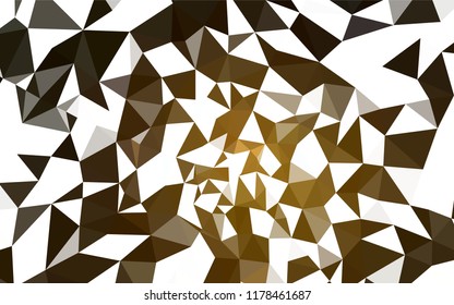 Dark Orange vector abstract mosaic backdrop. Creative geometric illustration in Origami style with gradient. Textured pattern for your backgrounds.