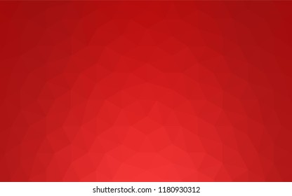 Dark Orange vector abstract mosaic pattern. Shining polygonal illustration, which consist of triangles. Completely new template for your banner.