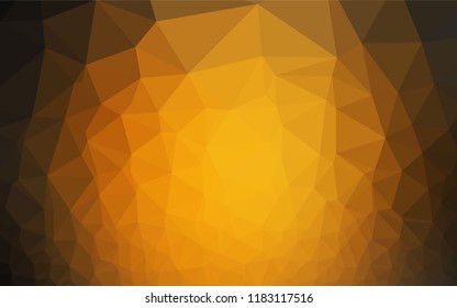 Dark Orange vector abstract mosaic pattern. A vague abstract illustration with gradient. A completely new design for your business.