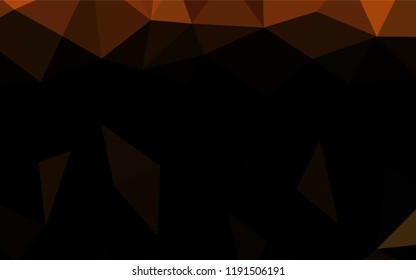 Dark Orange vector abstract mosaic pattern. Shining colored illustration in a Brand new style. The completely new template can be used for your brand book.