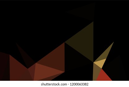 Dark Orange vector abstract mosaic background. Shining colored illustration in a Brand new style. The completely new template can be used for your brand book.