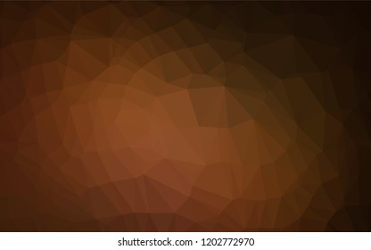 Dark Orange vector abstract mosaic pattern. Creative illustration in halftone style with gradient. The elegant pattern can be used as part of a brand book.