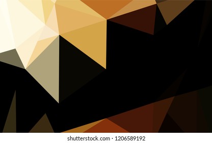Dark Orange vector abstract mosaic backdrop. Creative illustration in halftone style with gradient. The template can be used as a background for cell phones.