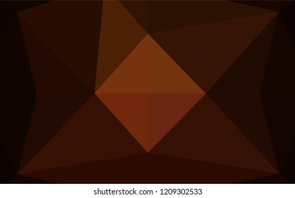 Dark Orange vector abstract mosaic backdrop. Glitter abstract illustration with an elegant design. The textured pattern can be used for background.