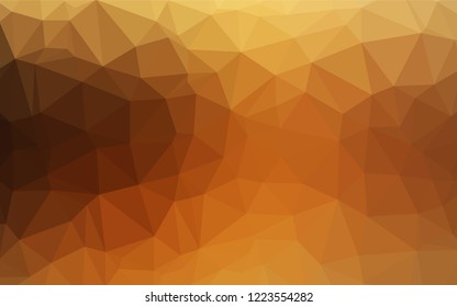 Dark Orange vector abstract mosaic backdrop. Colorful abstract illustration with gradient. Brand new style for your business design.