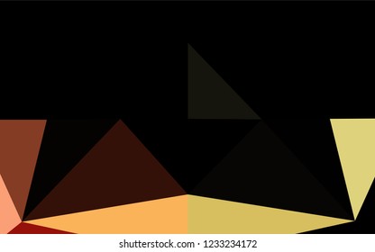 Dark Orange vector abstract mosaic backdrop. Colorful illustration in abstract style with gradient. A completely new design for your business.