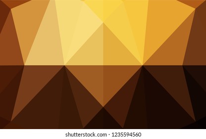 Dark Orange vector abstract mosaic pattern. Creative geometric illustration in Origami style with gradient. A completely new design for your business.