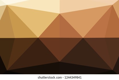Dark Orange vector abstract mosaic background. Shining colored illustration in a Brand new style. The completely new template can be used for your brand book.