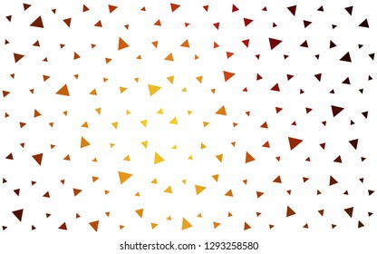 Dark Orange vector  abstract mosaic background. A completely new color illustration in a polygonal style. Polygonal design for your web site.