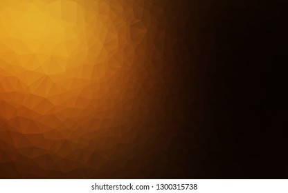 Dark Orange vector abstract mosaic background. An elegant bright illustration with gradient. Polygonal design for your web site.