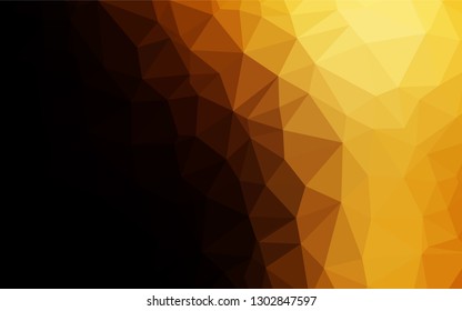 Dark Orange vector abstract mosaic backdrop. Colorful illustration in abstract style with gradient. A new texture for your design.