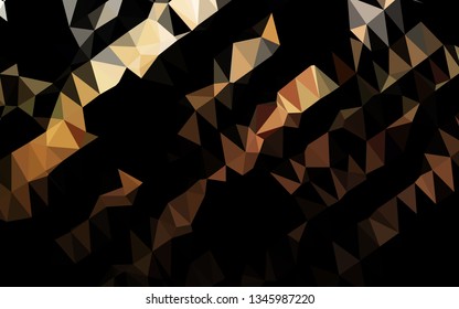 Dark Orange vector abstract mosaic background. A completely new color illustration in a vague style. Brand new design for your business.