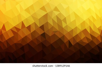 Dark Orange vector abstract mosaic background. A vague abstract illustration with gradient. Brand new design for your business.