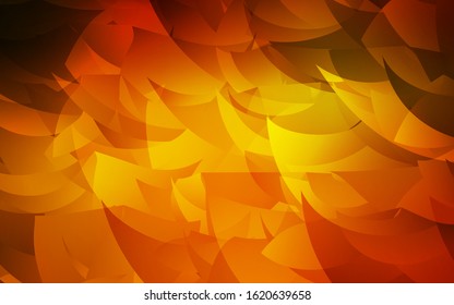 Dark Orange vector abstract mosaic background. Modern abstract illustration with triangles. Polygonal design for your web site.