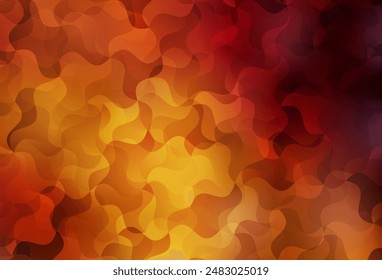 Dark Orange vector abstract mosaic backdrop. Colorful illustration in polygonal style with gradient. Pattern for a brand book's backdrop.