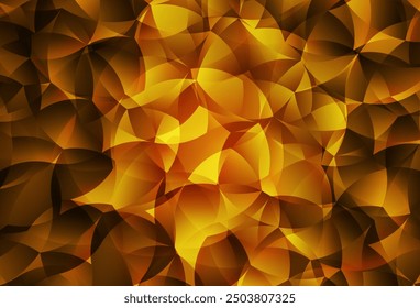 Fondo de mosaico abstracto de Vector naranja oscuro. Muestra geométrica triangular con gradiente.  Una nueva textura para tu Sitio web.