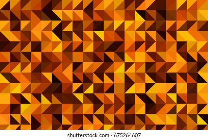 Dark Orange vector abstract mosaic pattern. A completely new color illustration in a vague style. A completely new design for your business.