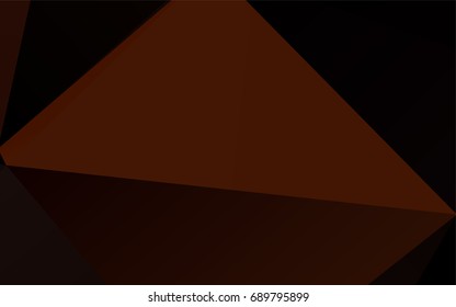 Dark Orange vector abstract mosaic pattern. Brand-new colored illustration in blurry style with gradient. A completely new design for your business.