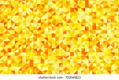 Dark Orange vector abstract mosaic template. Glitter abstract illustration with an elegant design. The textured pattern can be used for background.