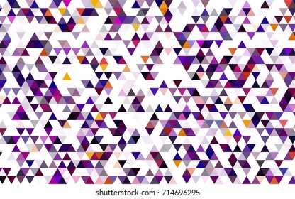 Dark Orange vector abstract mosaic background. Colorful illustration in abstract style with gradient. Triangular pattern for your business design.