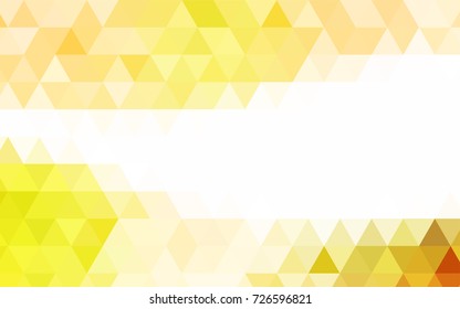 Dark Orange vector abstract mosaic pattern. A completely new color illustration in a vague style. The best triangular design for your business.