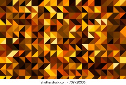 Dark Orange vector abstract mosaic background. Colorful illustration in abstract style with gradient. The completely new template can be used for your brand book.