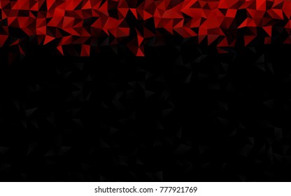 Dark Orange vector abstract mosaic template. Modern geometrical abstract illustration with gradient. The polygonal design can be used for your web site.