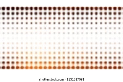 Dark Orange vector abstract pattern with circles. Geometry template for your business design. Background with colored spheres.