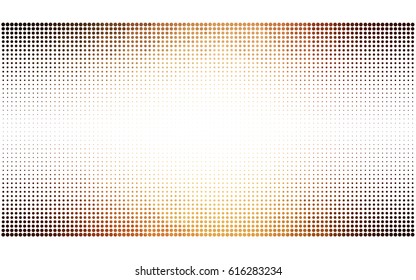 Dark Orange vector abstract pattern with circles. Geometry template for your business design. Background with colored spheres.