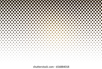 Dark Orange vector abstract pattern with circles. Geometry template for your business design. Background with colored spheres.