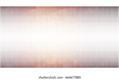 Dark Orange vector abstract pattern with circles. Geometry template for your business design. Background with colored spheres.