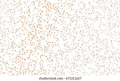 Dark Orange vector abstract pattern with circles. Geometry template for your business design. Background with colored spheres.