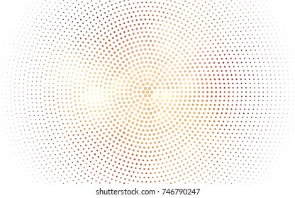 Dark Orange vector abstract pattern with circles. Geometry template for your business design. Background with colored spheres.