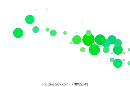 Dark Orange vector abstract pattern with circles. Geometry template for your business design. Background with colored spheres.