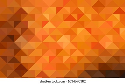 Dark Orange vector abstract polygonal background. Colorful illustration in abstract style with gradient. The template can be used as a background for cell phones.