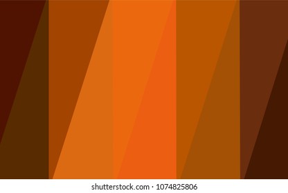 Dark Orange vector abstract polygonal template. Triangular geometric sample with gradient.  Triangular pattern for your business design.