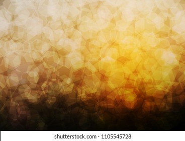 Dark Orange vector abstract polygonal background. An elegant bright illustration with gradient. hexagonal pattern for your business design.