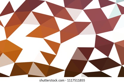 Dark Orange vector abstract polygonal abstract polygonal. Shining colored illustration in a Brand new style. A completely new design for your business.