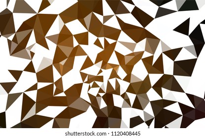 Dark Orange vector abstract polygonal pattern. Modern abstract illustration with triangles. Template for cell phone's backgrounds.