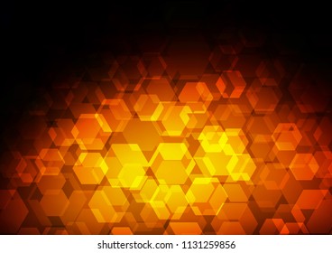 Dark Orange vector abstract polygonal template. Colorful abstract illustration with gradient. A new texture for your design.