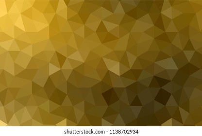 Dark Orange vector abstract polygonal background. Elegant bright polygonal illustration with gradient. Polygonal design for your web site.