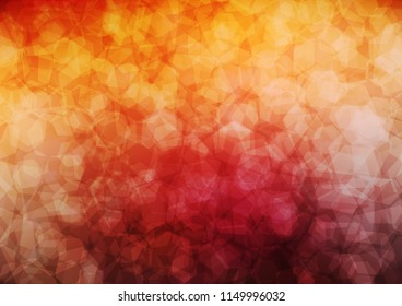 Dark Orange vector abstract polygonal background. Creative illustration in halftone style with gradient. The textured pattern can be used for background.