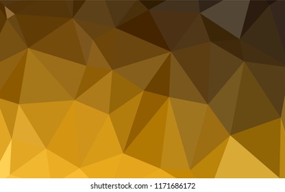 Dark Orange vector abstract polygonal pattern. Modern geometrical abstract illustration with gradient. Brand-new design for your business.