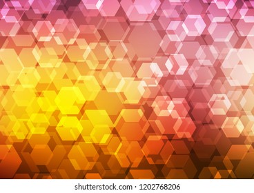 Dark Orange vector abstract polygonal template. A sample with polygonal shapes. The template can be used as a background for cell phones.