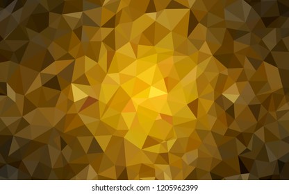 Dark Orange vector abstract polygonal background. Creative illustration in halftone style with triangles. Polygonal design for your web site.
