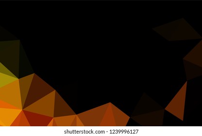 Dark Orange vector abstract polygonal cover. A completely new color illustration in a vague style. The polygonal design can be used for your web site.