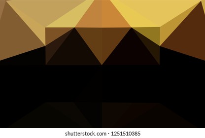 Dark Orange vector abstract polygonal layout. Creative geometric illustration in Origami style with gradient. The textured pattern can be used for background.