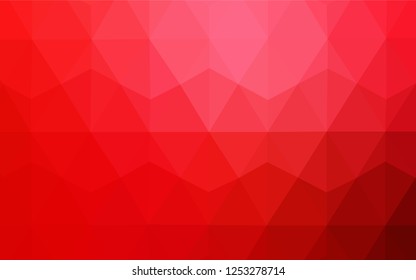 Dark Orange vector abstract polygonal template. Creative illustration in halftone style with triangles. Textured pattern for your backgrounds.