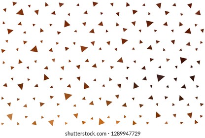 Dark Orange vector  abstract polygonal template. Creative geometric illustration in Origami style with gradient. Best triangular design for your business.