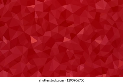 Dark Orange vector abstract polygonal pattern. A completely new color illustration in a polygonal style. A completely new design for your leaflet.